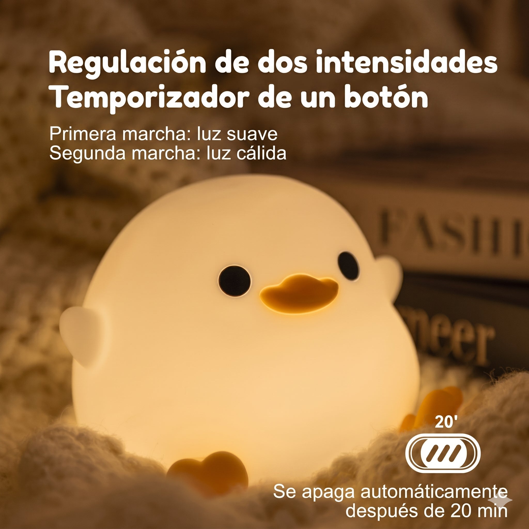LumiDuck | Lámpara Táctil de Silicona Multi-Color
